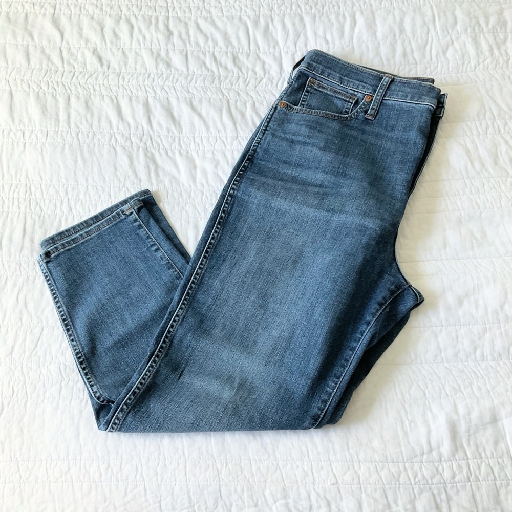 EUC Madewell Stovepipe jeans in Antoine wash